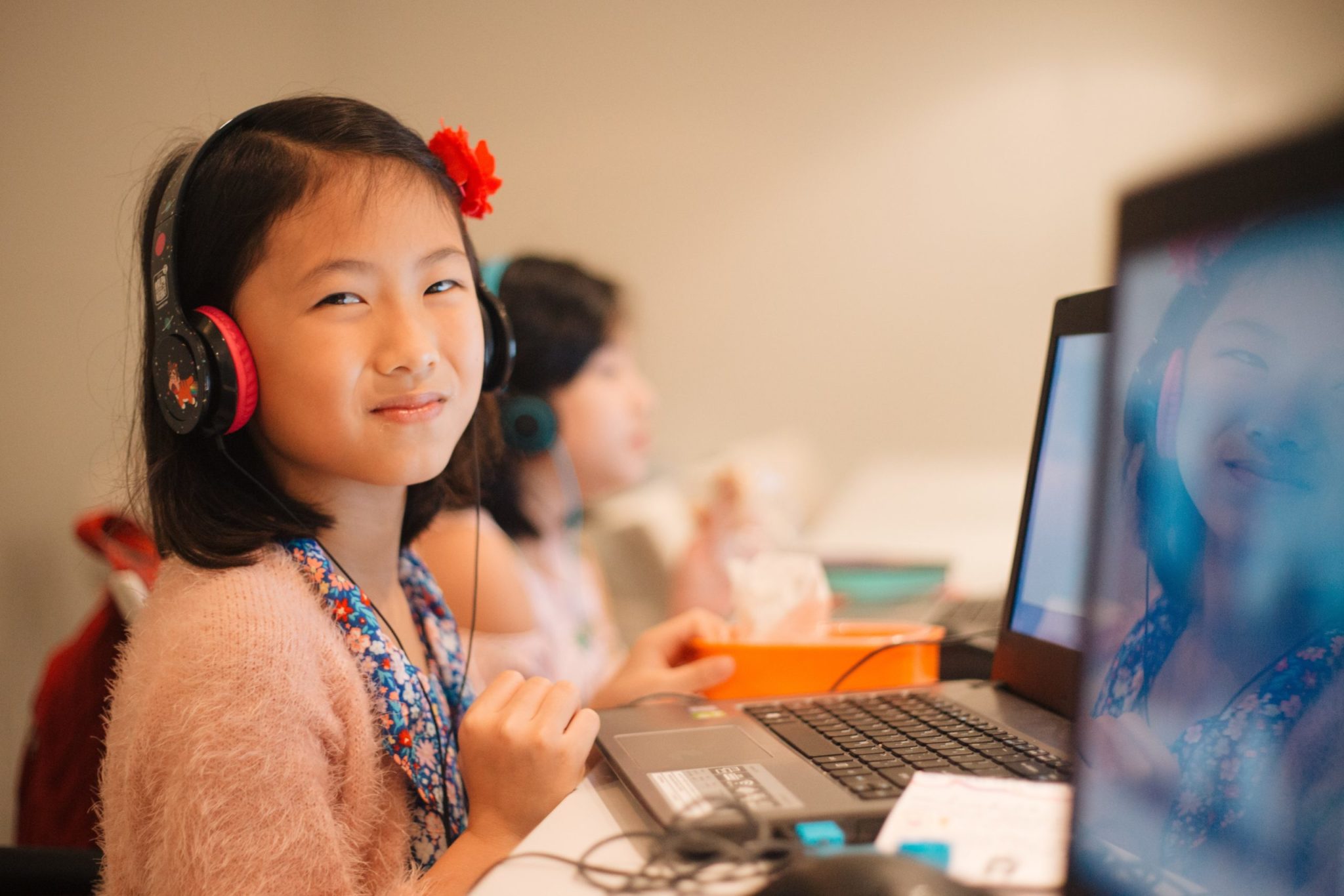 Child with computer