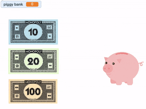 Code a virtual piggy bank